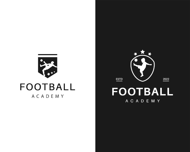 Football academy logo template