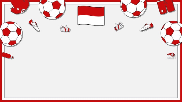 Football Background Design Template Football Cartoon Vector Illustration Competition In Indonesia