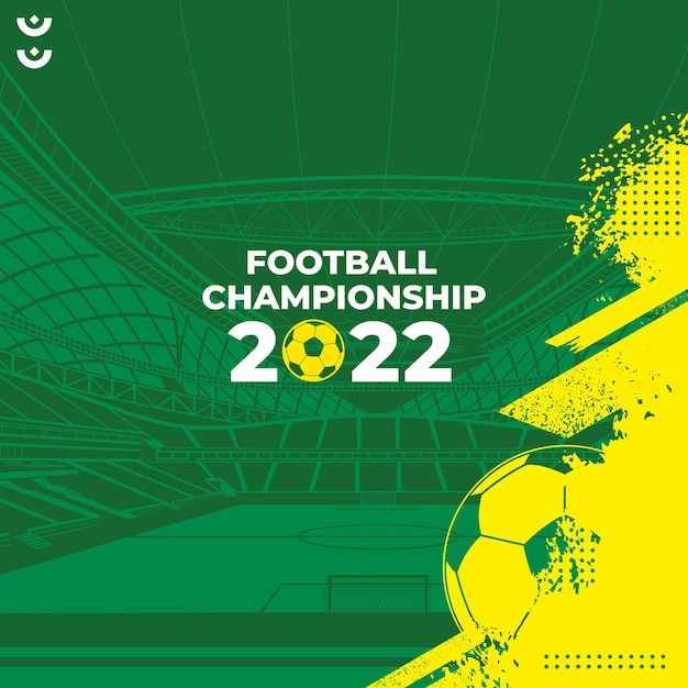 Football Background World Cup 2022 Vector