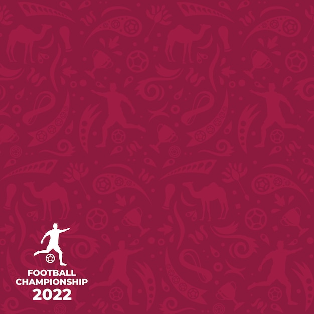 Calcio sfondo coppa del mondo 2022 vettore