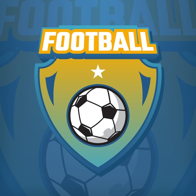 Emblema del logo grafico distintivo di calcio