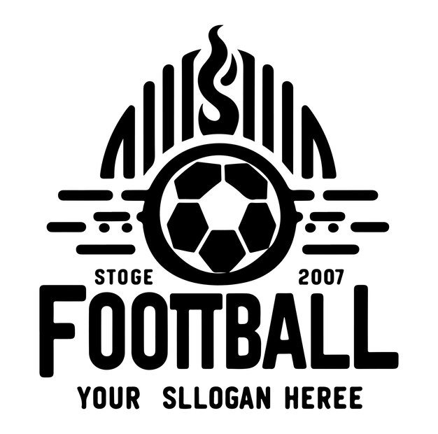 サッカー バッジのロゴ サッカー ボール チーム ゲーム クラブ要素が選手権やチームにフィット
