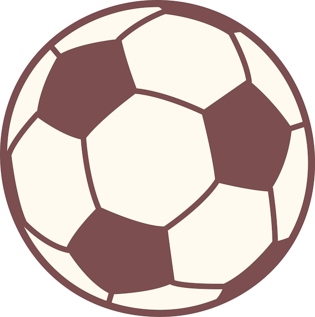 Vector football ball icon