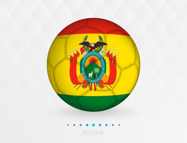 Football ball with Bolivia flag pattern soccer ball with flag of Bolivia national team