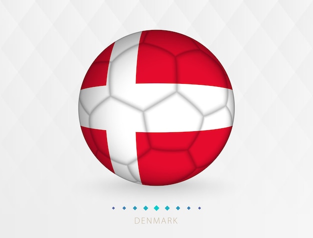 Football ball with Denmark flag pattern soccer ball with flag of Denmark national team