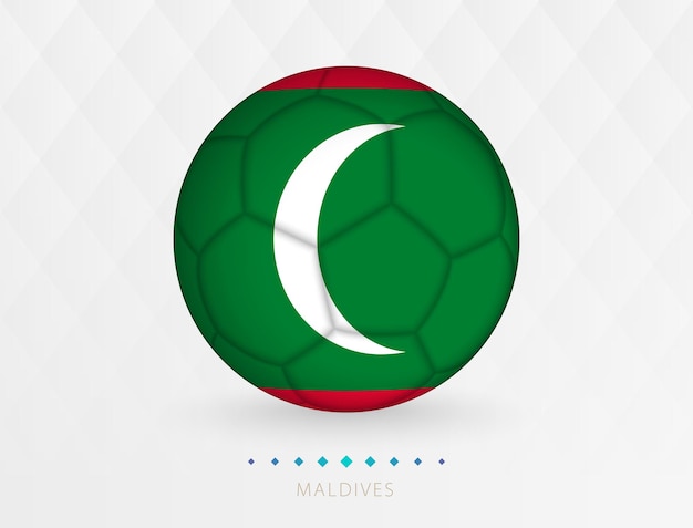 Football ball with Maldives flag pattern soccer ball with flag of Maldives national team