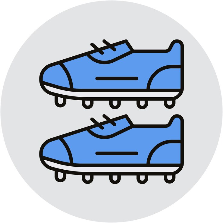 Vector football boots vector illustration style