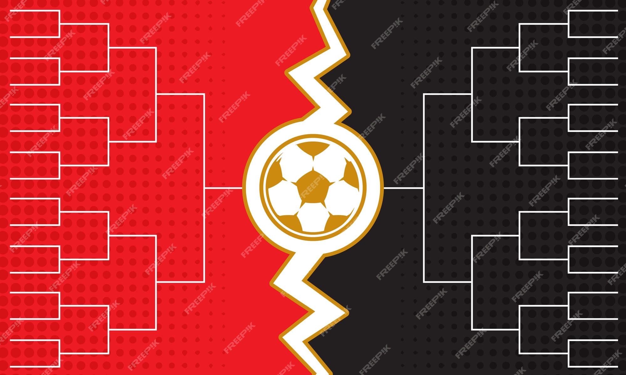 The 2022 football championship bracket tables templates 12965332 Vector Art  at Vecteezy