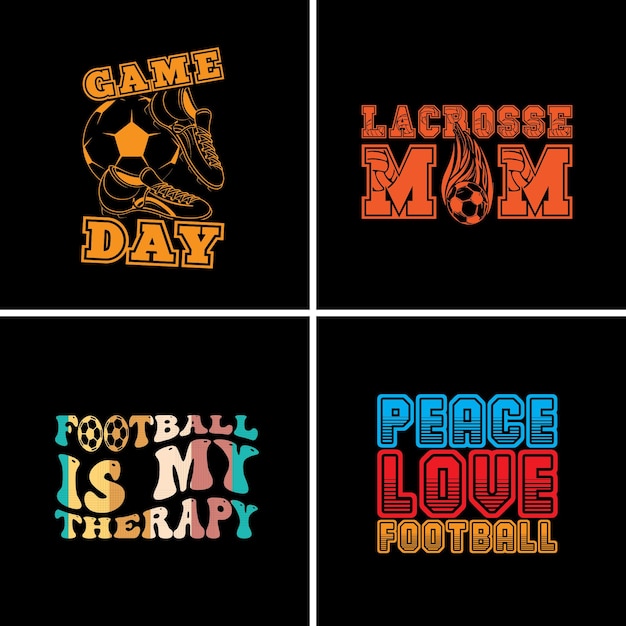 Vector football bundle design