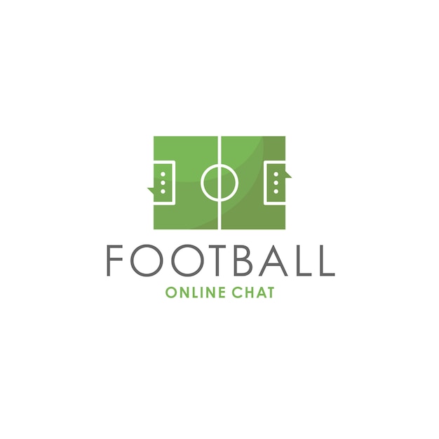 Football chat logo template