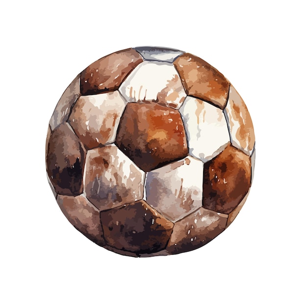 Illustrazione vettoriale isolata di clippart di calcio