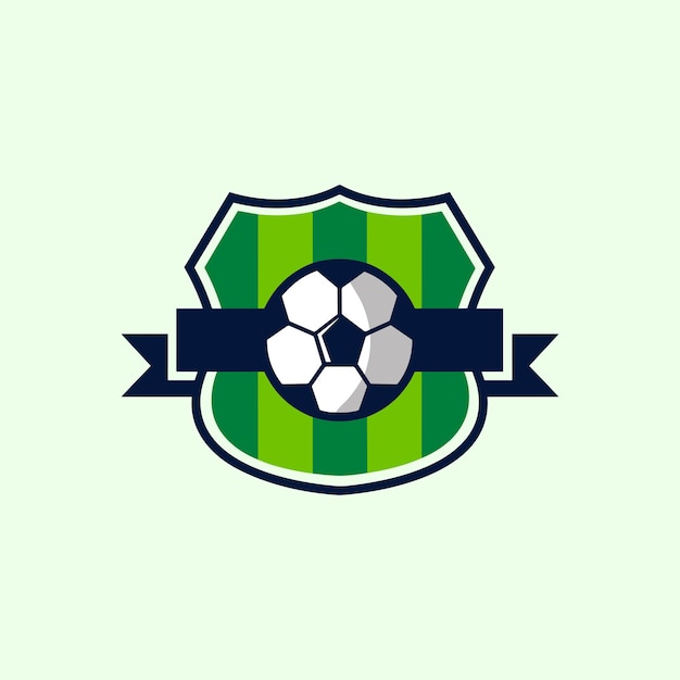 Vector football club logo premium vector