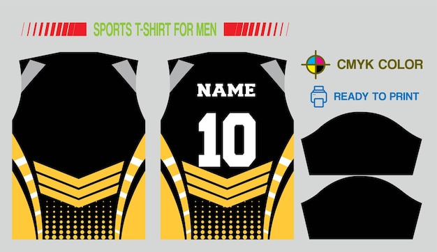 FOOTBALL CRICKET NEW JERSEY DESIGN FOR CMYK PRINT FILE