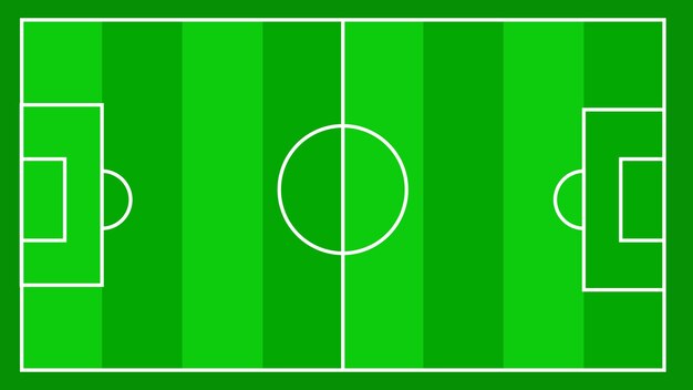 Illustrazione di vettore del fondo verde del campo di calcio