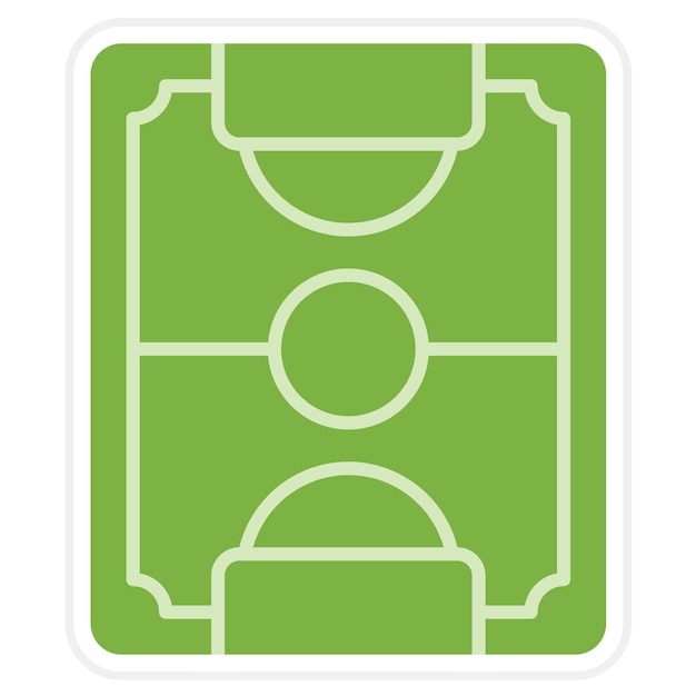 Векторное изображение значка футбольного поля может быть использовано для спорта