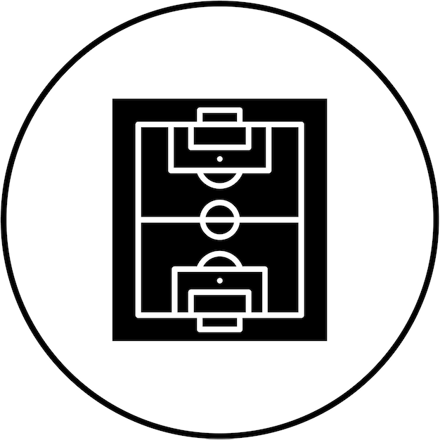 Vector football field icon