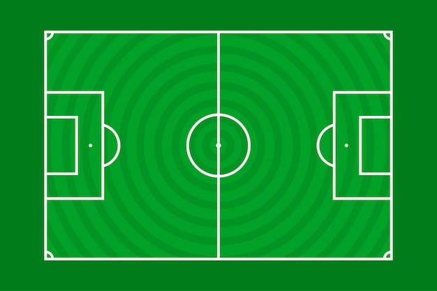 Illustrazione vettoriale del campo da calcio