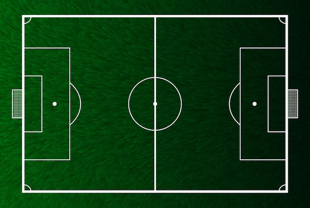 Illustrazione vettoriale di campo da calcio