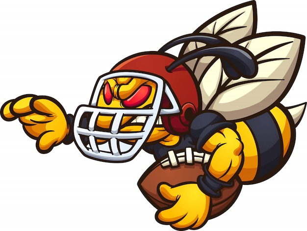 Vector football hornet