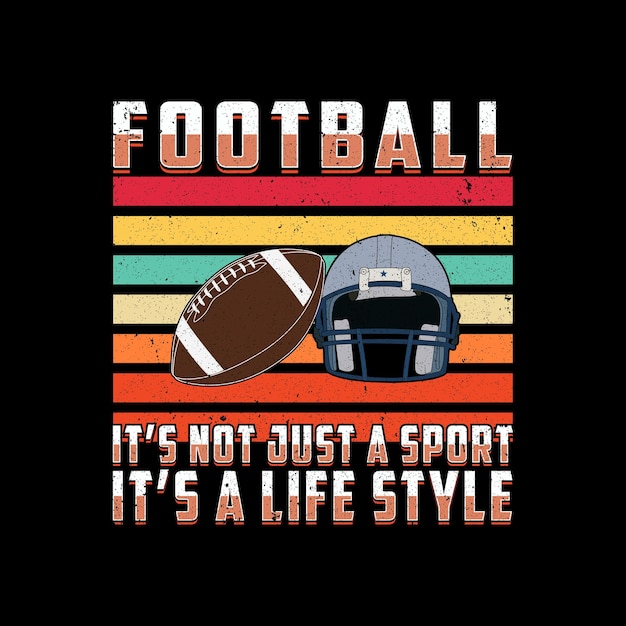 Vettore il calcio non è solo uno sport, è un design di t-shirt stile di vita.