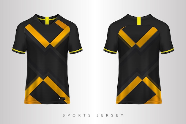 축구 유니폼과 스포츠 티셔츠 디자인
