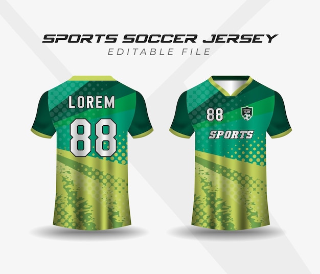 Football jersey design sports template soccer geunge background