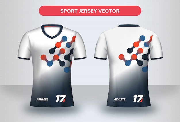 Premium Vector | Football jsersey template, soccer club uniform t-shirt ...