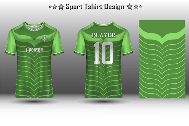 Football jersey mockup soccer jersey mockup cycling jersey mockup and sport jersey mockup with abstract geometric pattern Free Vector