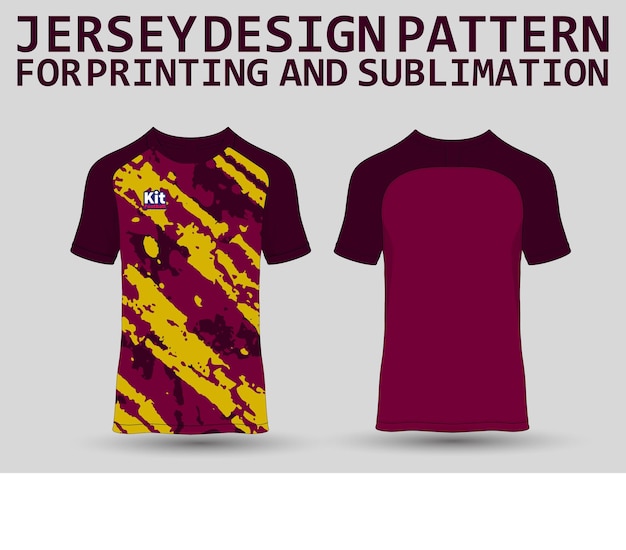 football jersey sport design template