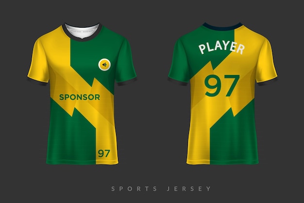 サッカージャージとスポーツTシャツのデザイン