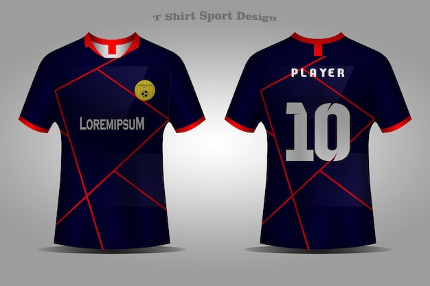 Football jersey template sport tshirt abstract design