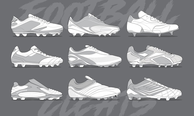 Kit di modelli di scarpe per l'uniforme della maglia di calcio