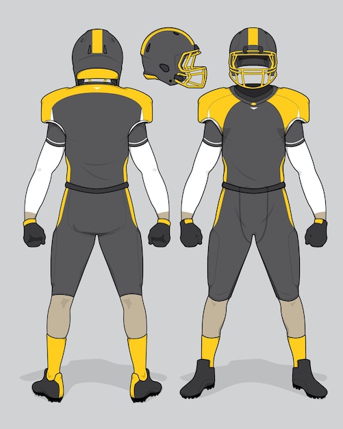 football jersey uniform template set kit