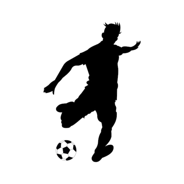 サッカーボールを掲げたサッカーリーグのバナーデザイン サッカーやサッカー選手がボールを打つサッカー バンネ