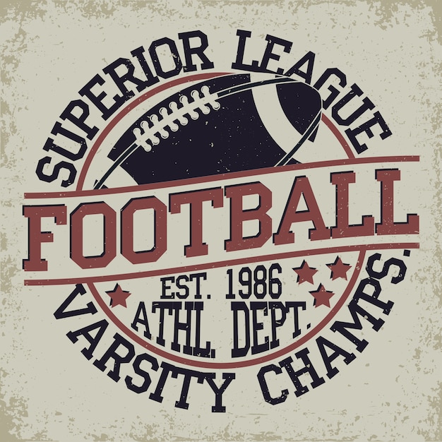 Vector football league logo