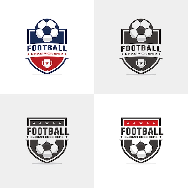 Modello di logo di calcio