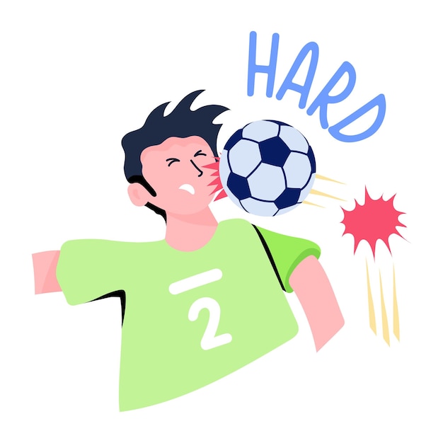 Vettore scarica un'icona piatta di una partita di calcio
