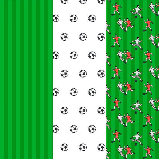 ベクトル サッカーのパターン