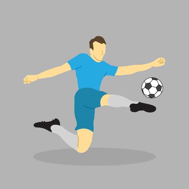 football player flat design vector illustration