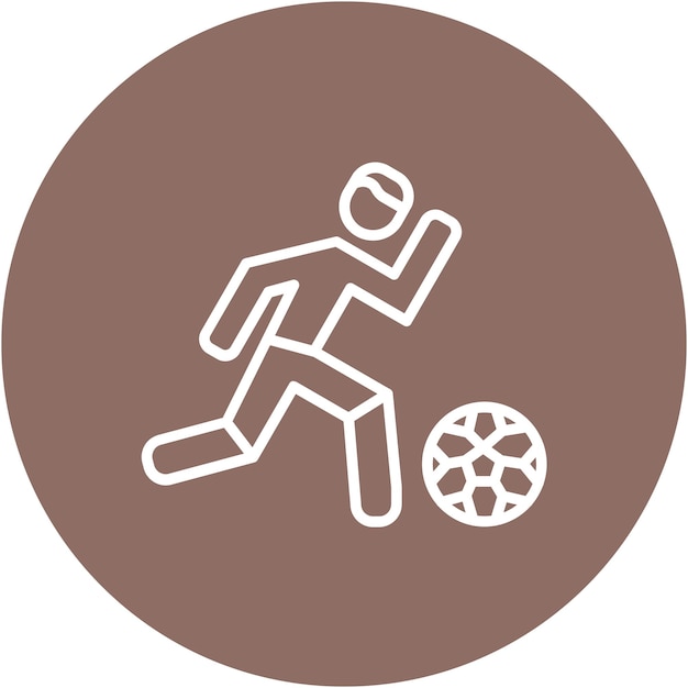 Football player vector illustration style