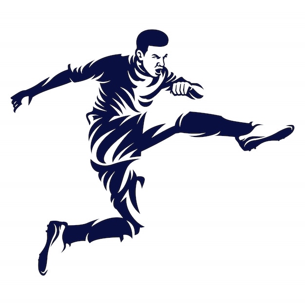 Football player vector