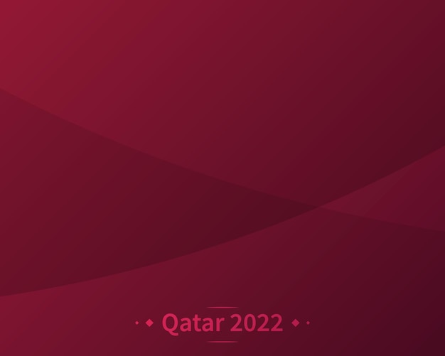 Sfondo del torneo di calcio qatar 2022 illustrazione vettoriale modello di calcio per sito web di carte banner colore bordeaux bandiera nazionale coppa del mondo del qatar 2022
