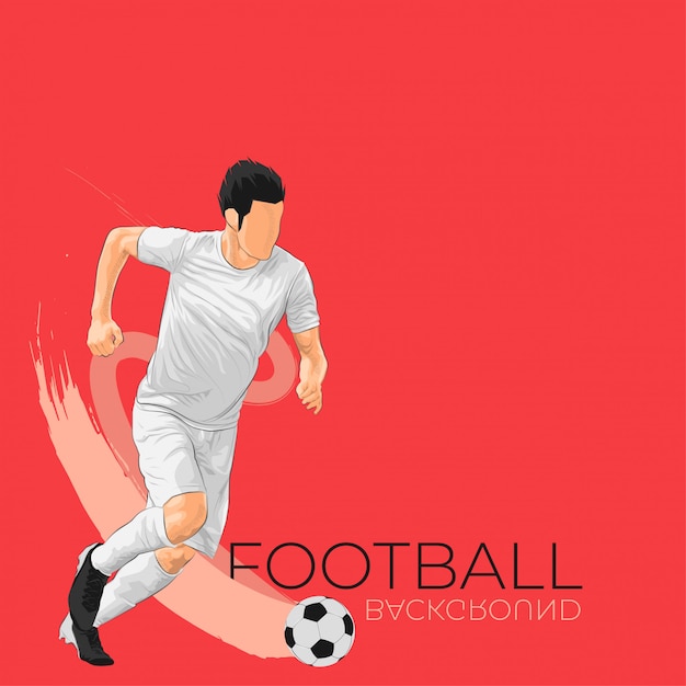 Vector football soccer background