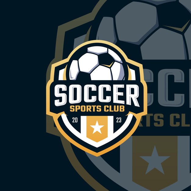 Premium Vector  Soccer championship logo club competition