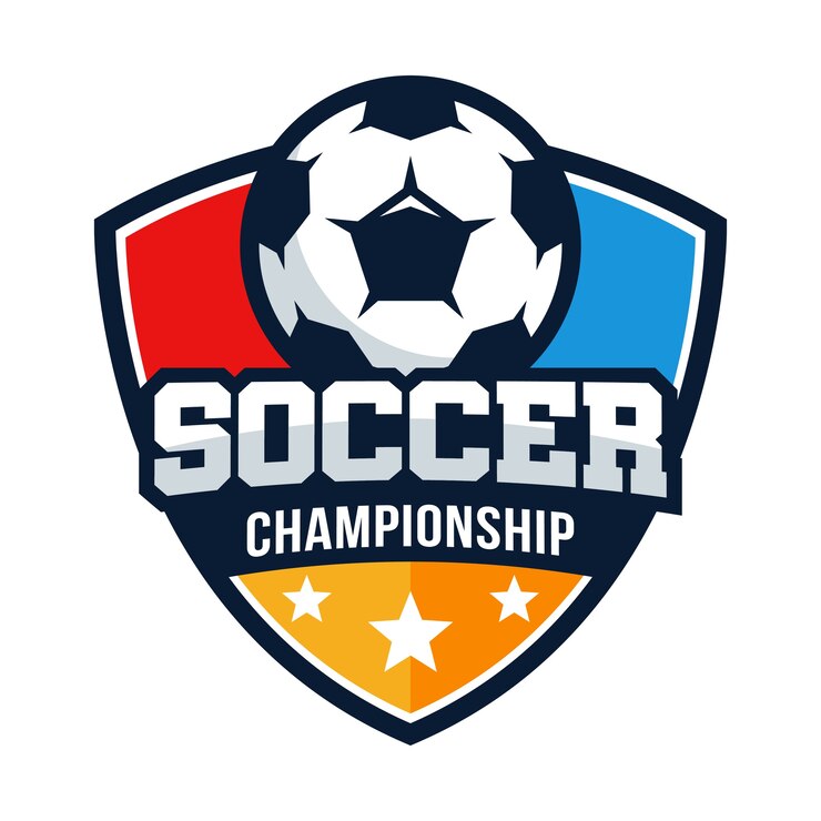 Vector football soccer championship logo vector template