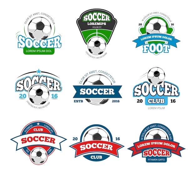 Football soccer club vector logo