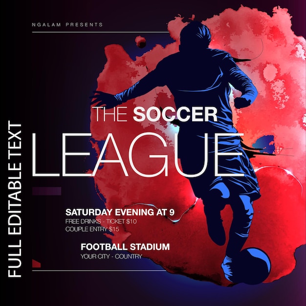 The football soccer competition league