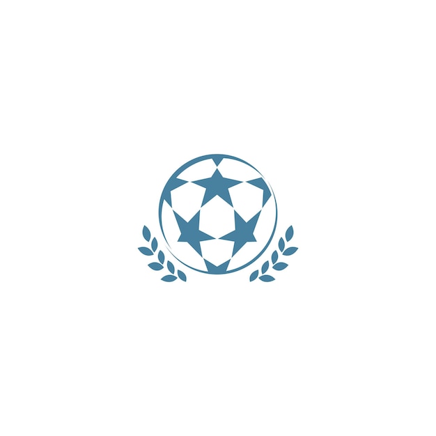 Football soccer icon logo design