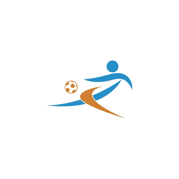 Football soccer icon logo design