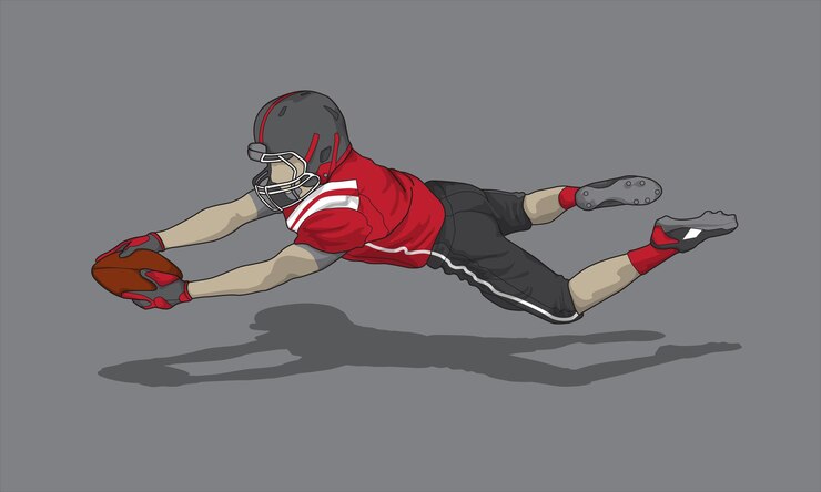 Vector football soccer player silhouette shape vector logo icon